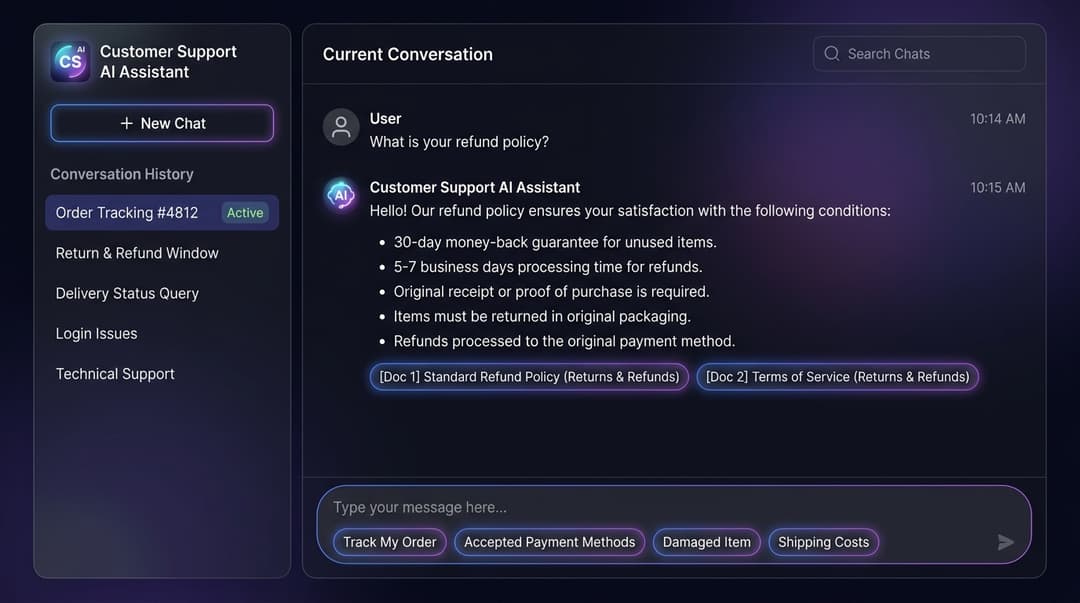 Beacon - Customer Support AI Assistant
